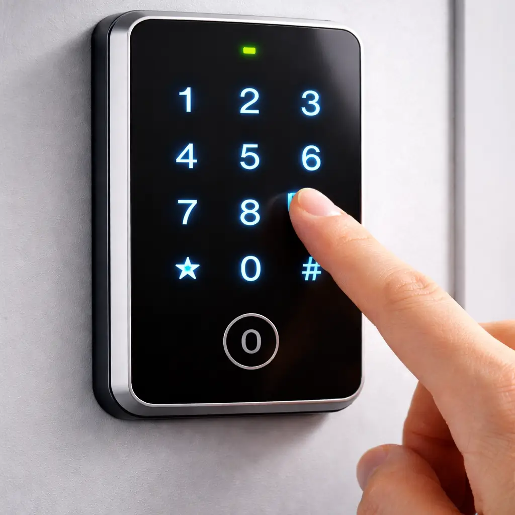 Pin lock keypad enter